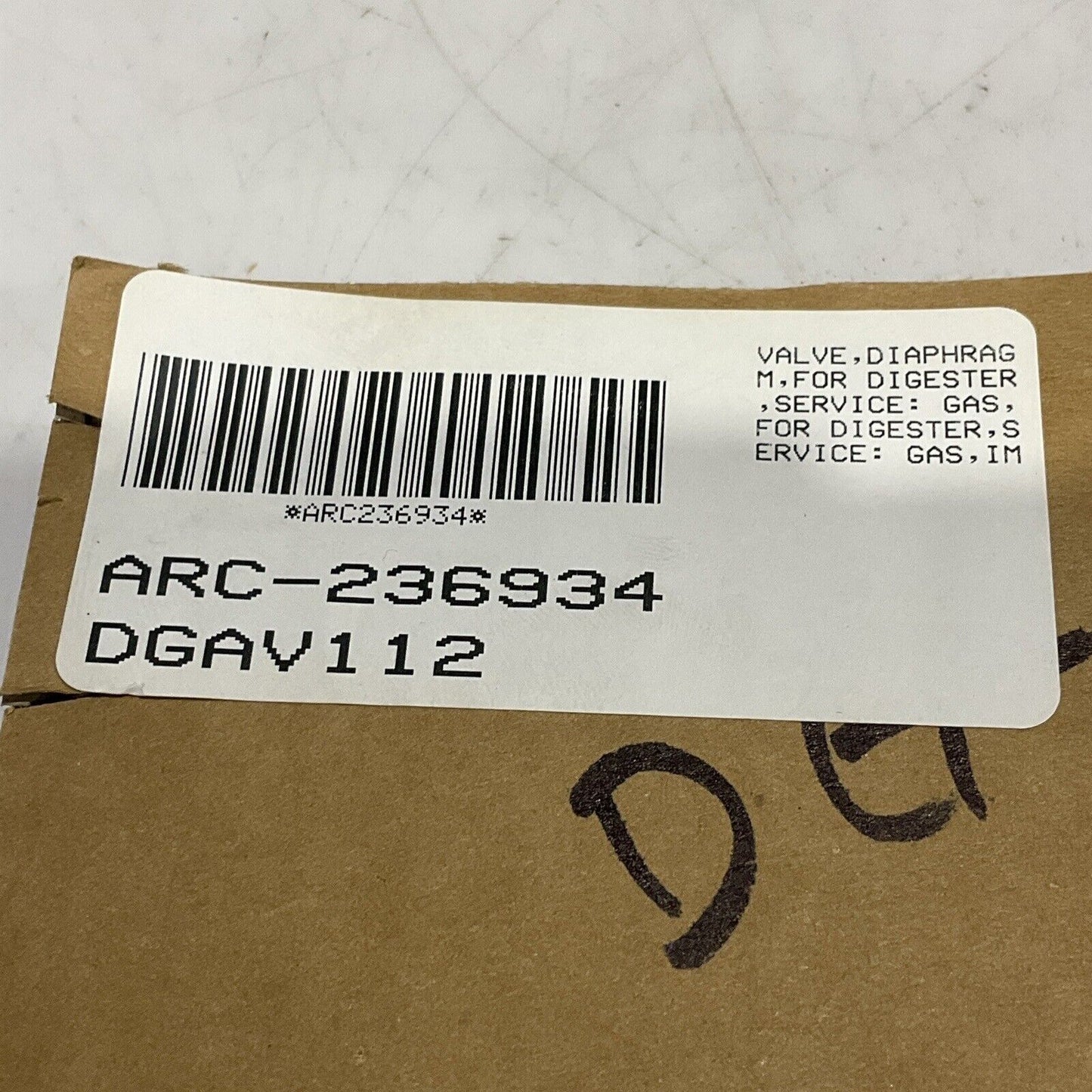 IMPCO DG-AV1-12 ARC-236934 1931A0020.235137 DIAPHRAGM VALVE ASSEMBLY U4M