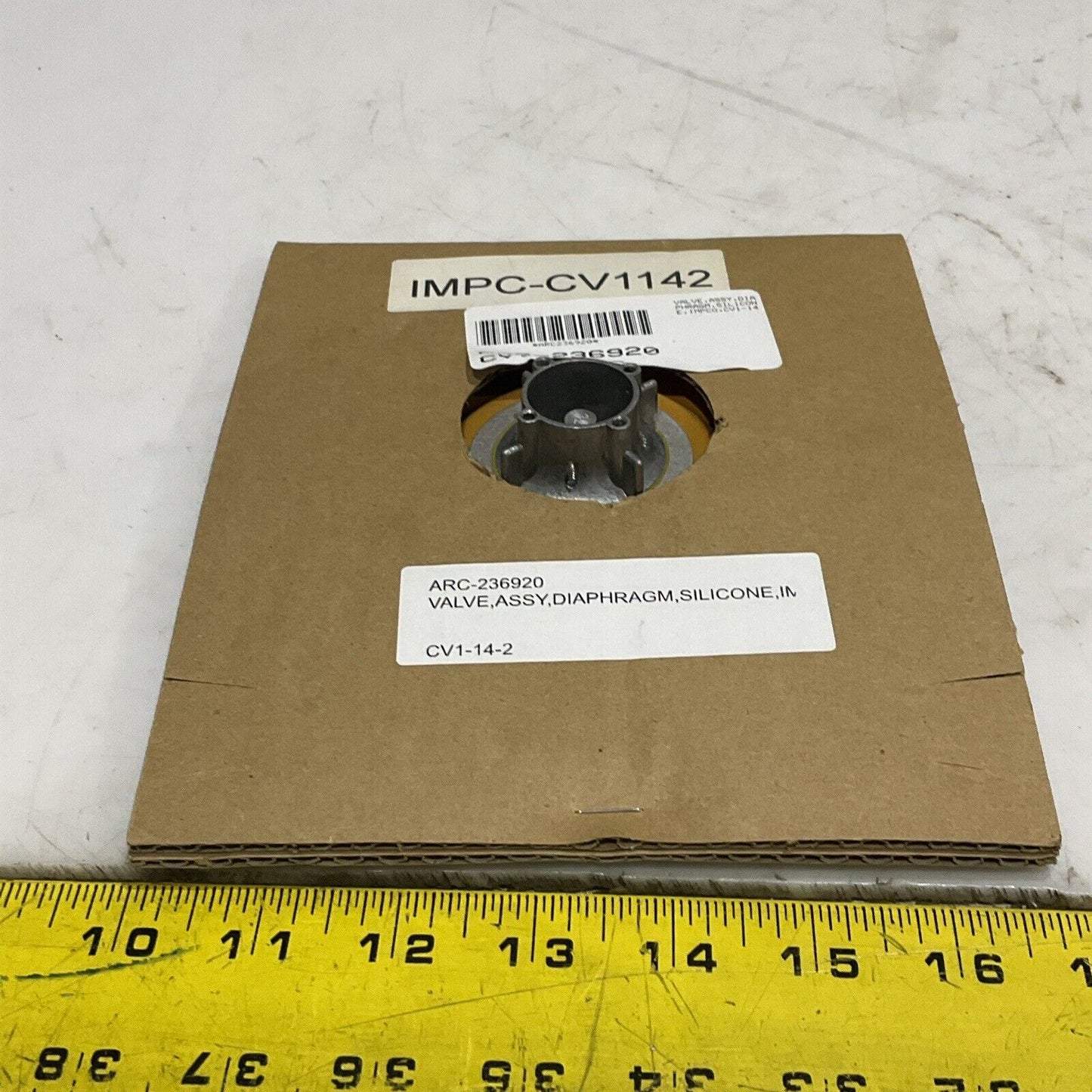 IMPCO CV1-14-2 1627A0007 209439 SILICONE DIAPHRAGM VALVE ASSEMBLY U4M