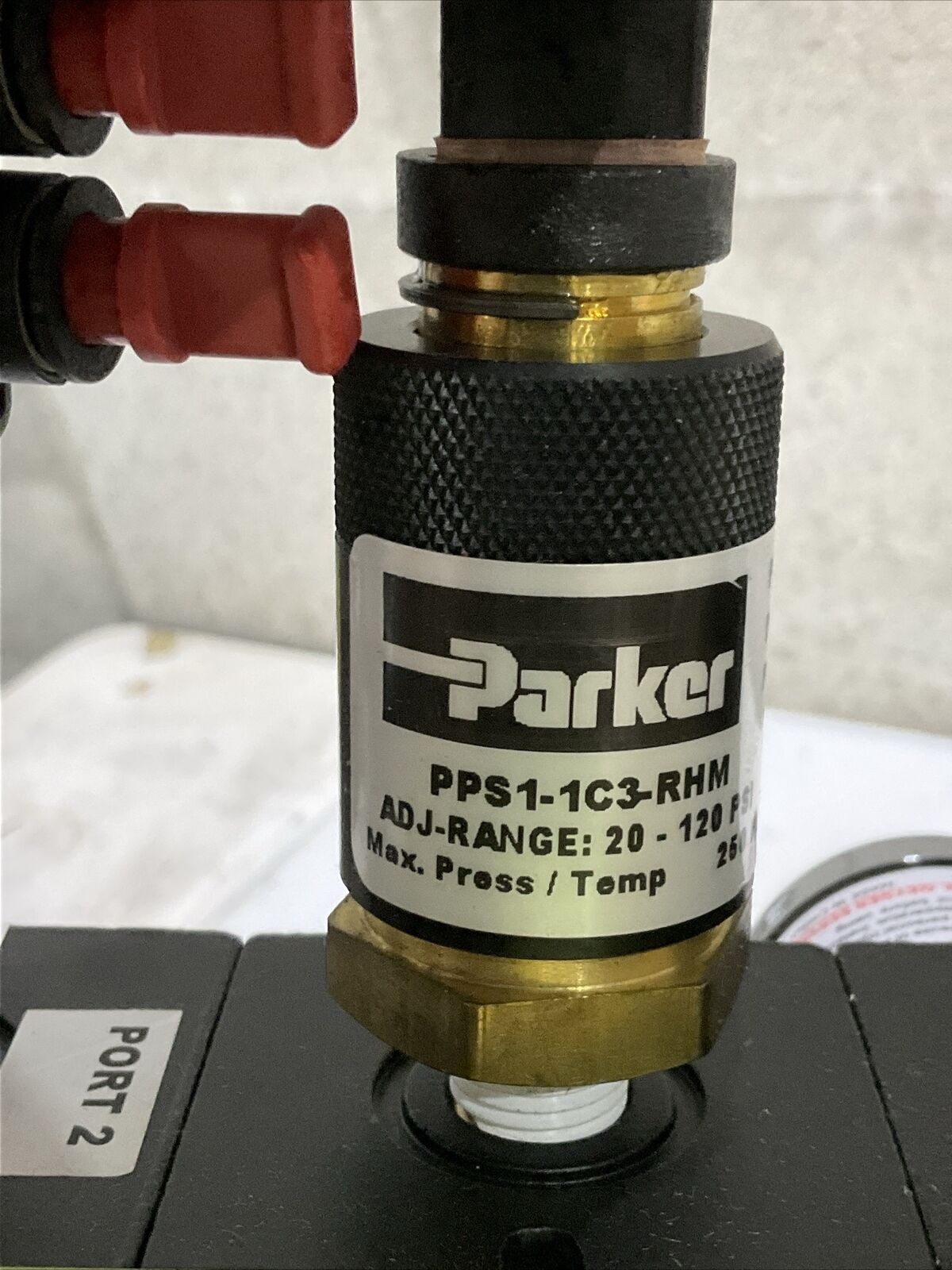 PARKER PNEUMATIC SUPPLY PANEL R75-02A PPS1-1C3-RHM PID-590JJ 55B-11-PI-590JJ U3S