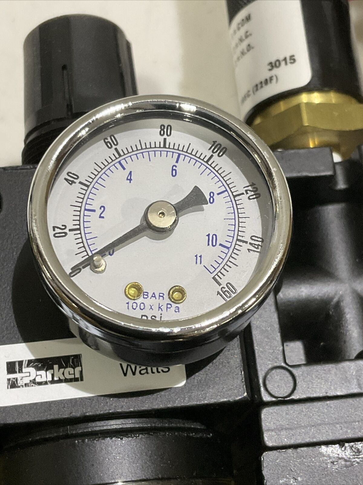 PARKER PNEUMATIC SUPPLY PANEL R75-02A PPS1-1C3-RHM PID-590JJ 55B-11-PI-590JJ U3S