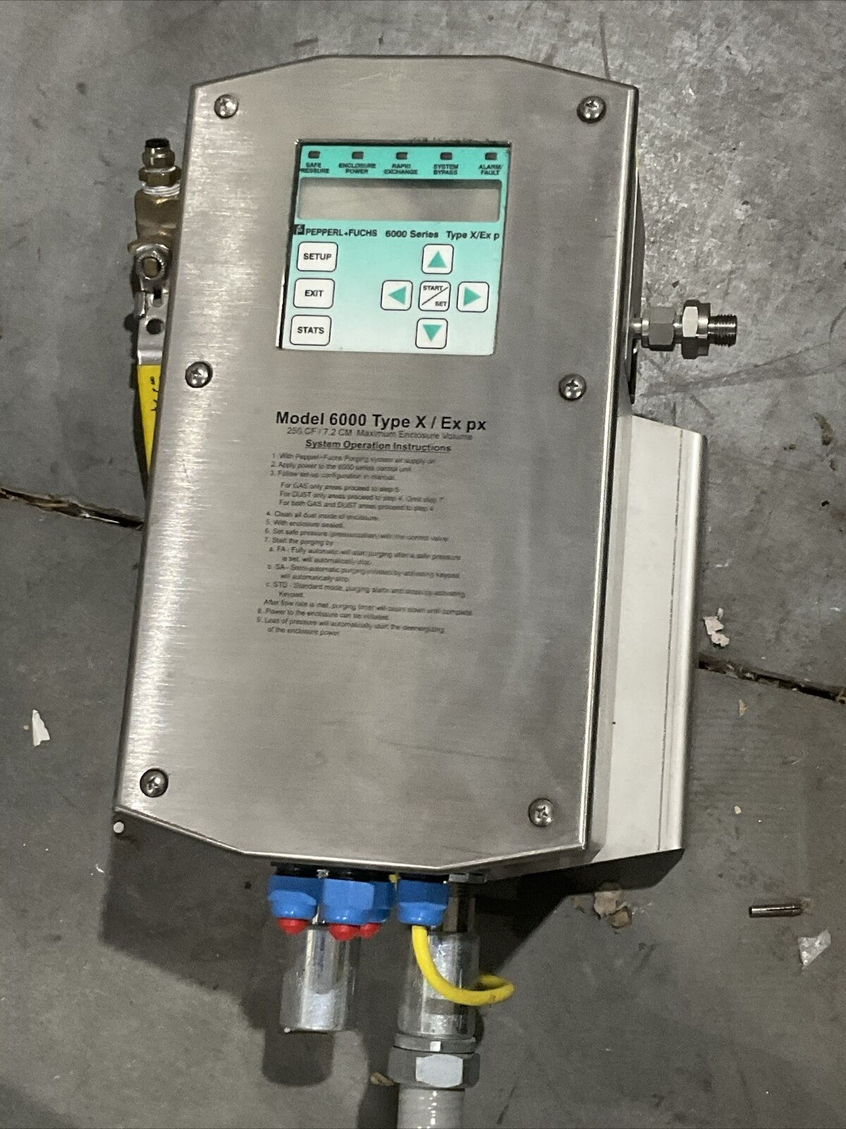 PEPPERL+FUCHS 6000 TYPE X / EX PX PURGE PRESSURIZA SYSTEM JEPH41A PEPPERL+FUCHS 6000 TYPE X / EX PX PURGE PRESSURIZA SYSTEM JEPH41A