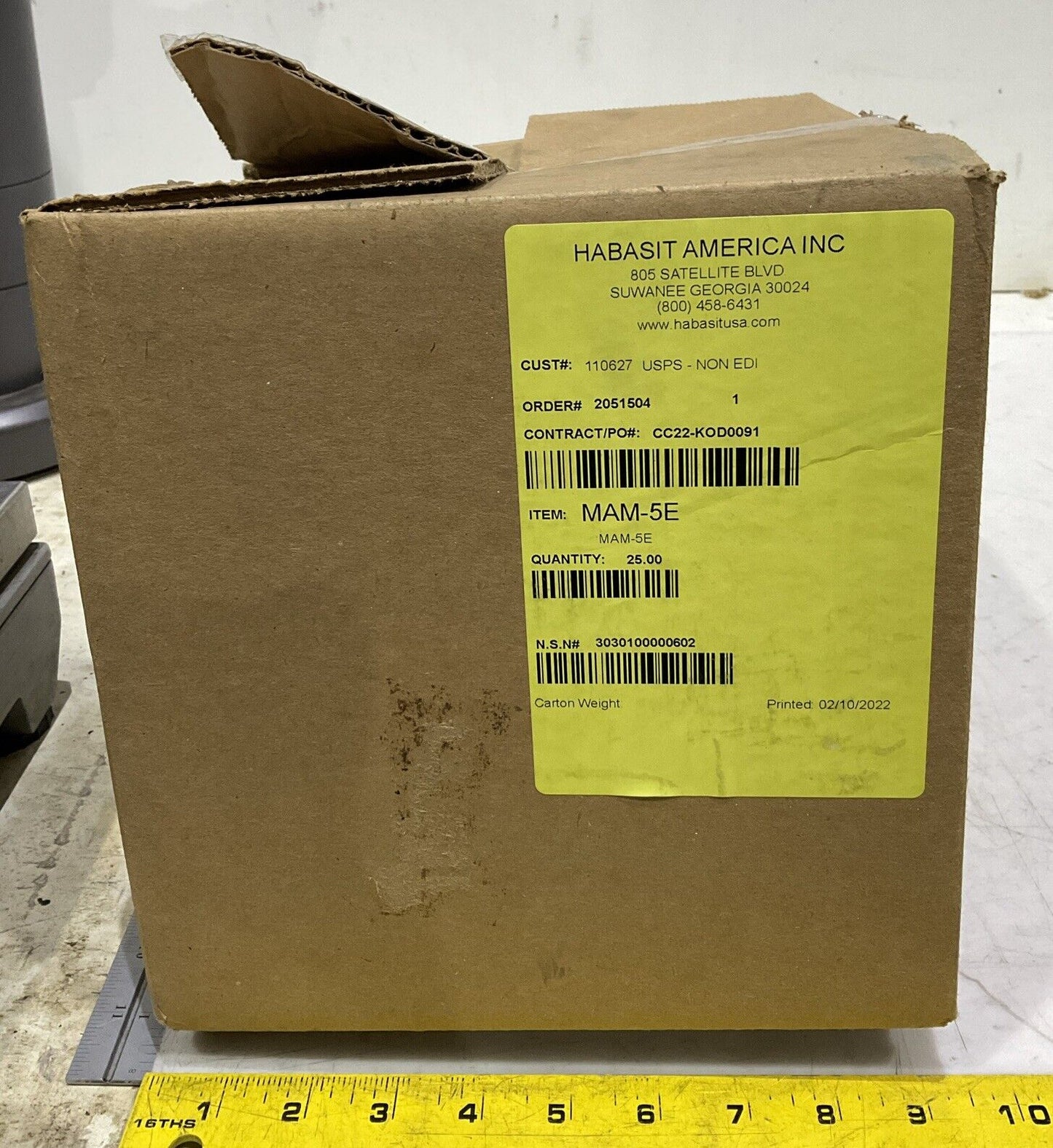 HABASIT MAM-5E CONVEYOR BELT LOT OF 25 U3S