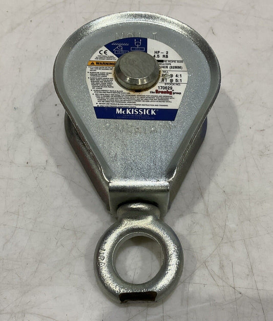 MCKISSICK HF-2 4.5 RB HAY FORK PULLEY WITH SWIVEL EYE CROSBY 554