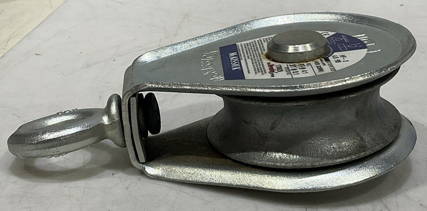 MCKISSICK HF-2 4.5 RB HAY FORK PULLEY WITH SWIVEL EYE CROSBY 554
