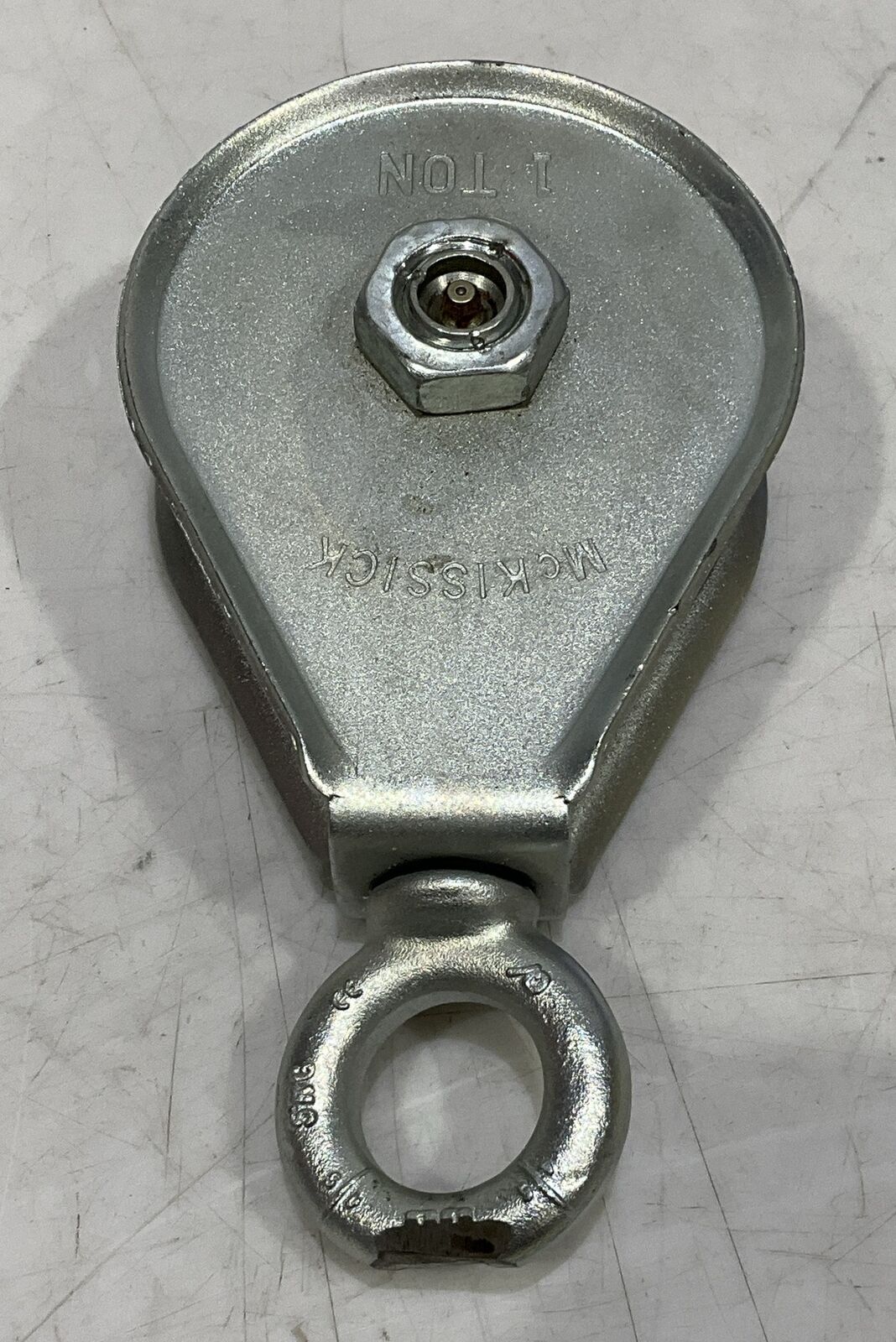 MCKISSICK HF-2 4.5 RB HAY FORK PULLEY WITH SWIVEL EYE CROSBY 554