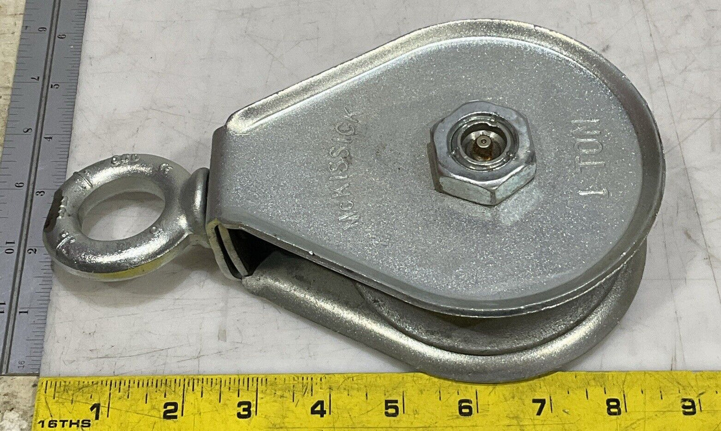 MCKISSICK HF-2 4.5 RB HAY FORK PULLEY WITH SWIVEL EYE CROSBY 554