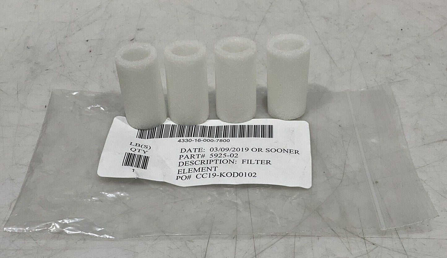 NORGREN 5925-02 FILTER ELEMENT REPLACEMENT LOT OF 4 U3S