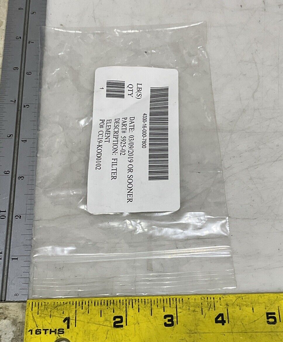 NORGREN 5925-02 FILTER ELEMENT REPLACEMENT LOT OF 4 U3S