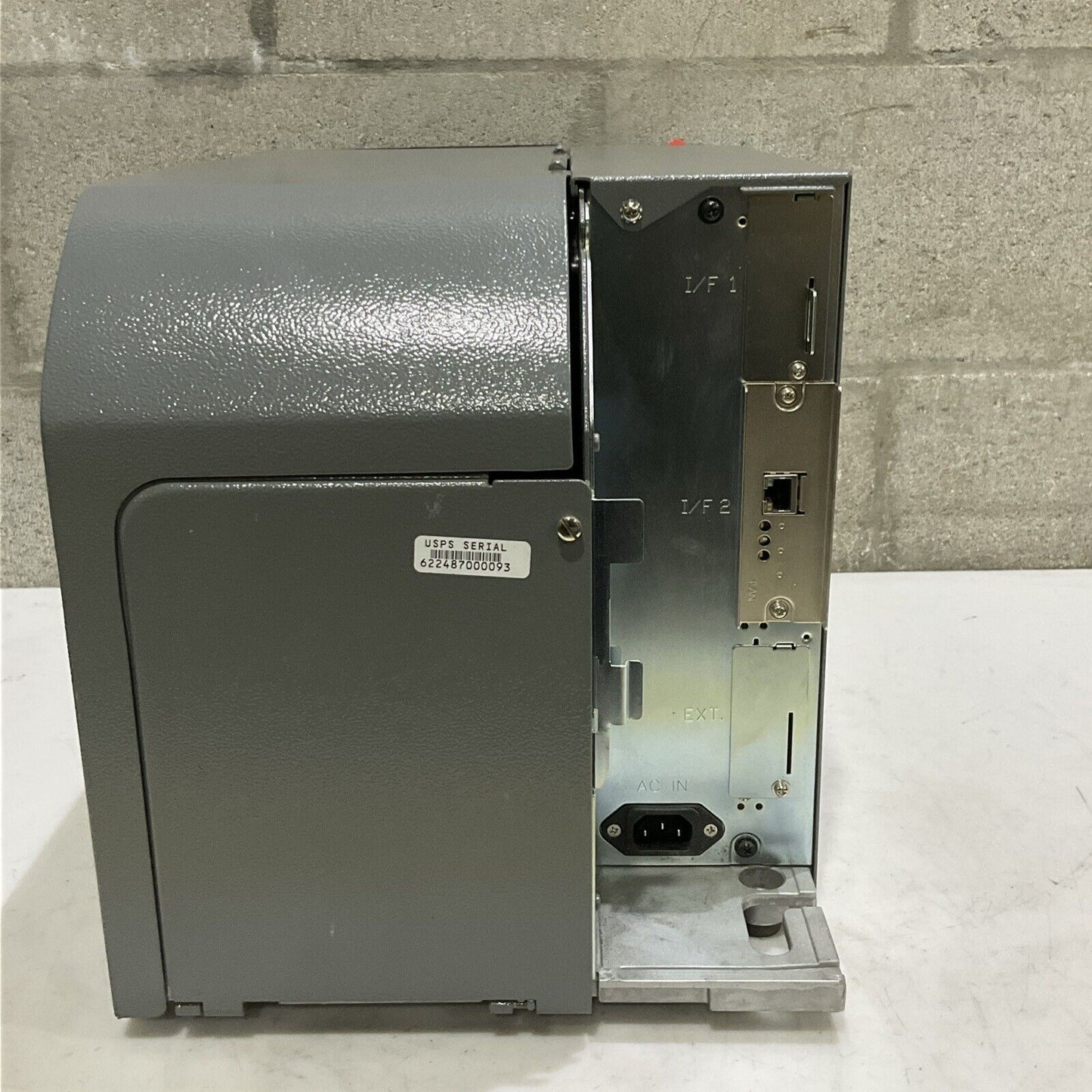 SATO GT408E BAR CODE PRINTER 240V 1.5 A 50/60 HZ U3S