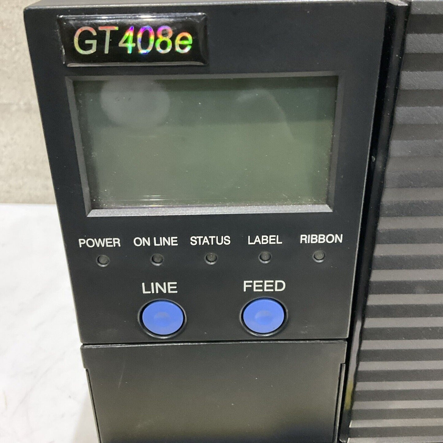 SATO GT408E BAR CODE PRINTER 240V 1.5 A 50/60 HZ U3S