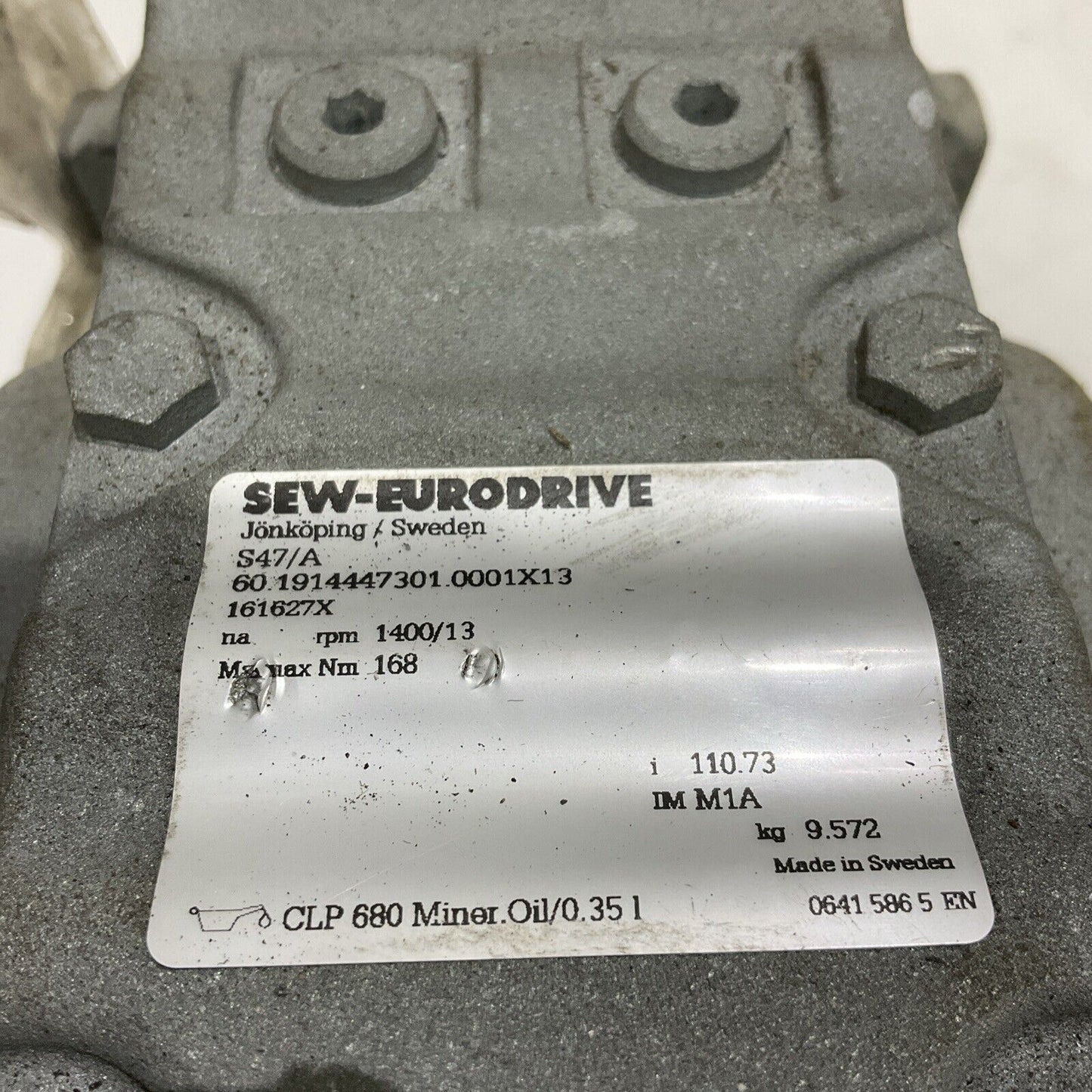 SEW-EURODRIVE S47/A RIGHT ANGLE GEAR REDUCER U4M