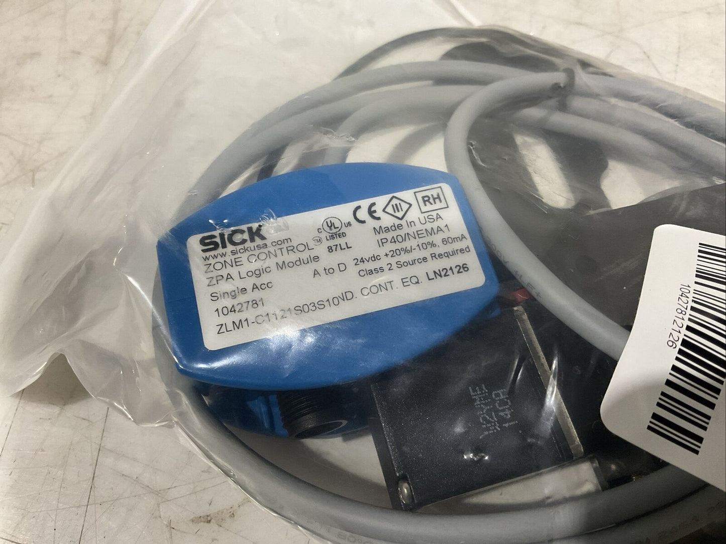 SICK ZLM 1-C1121S03S10 ZPA LOGIC MODULE 1042781 ZONE CONTROL U3S