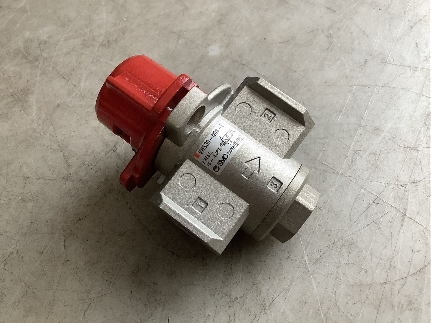 SMC VHS30-N03-Z PMEUMATIC LOCKOUT VALVE 3 PORT 15-150PSI U3S