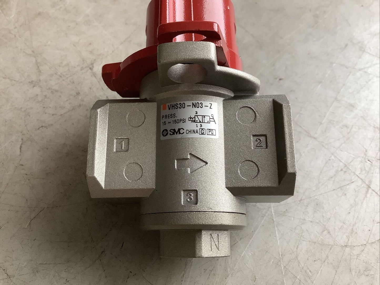 SMC VHS30-N03-Z PMEUMATIC LOCKOUT VALVE 3 PORT 15-150PSI U3S