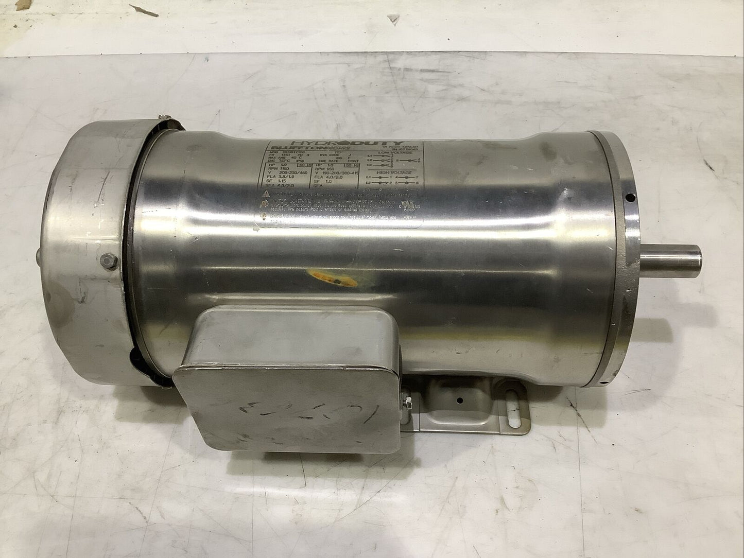 BLUFFTON 1311017128 WASHDOWN ELECTRIC MOTOR 1HP 3PH 1150RPM 208V U4M