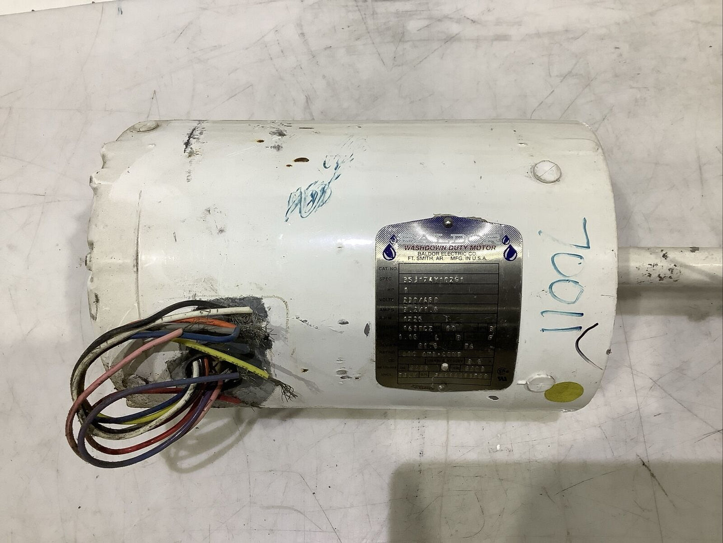 BALDOR 35J174Y102G1 WASHDOWN MOTOR 1HP 3PH 230/460V 1725RPM 143TCZ U4M