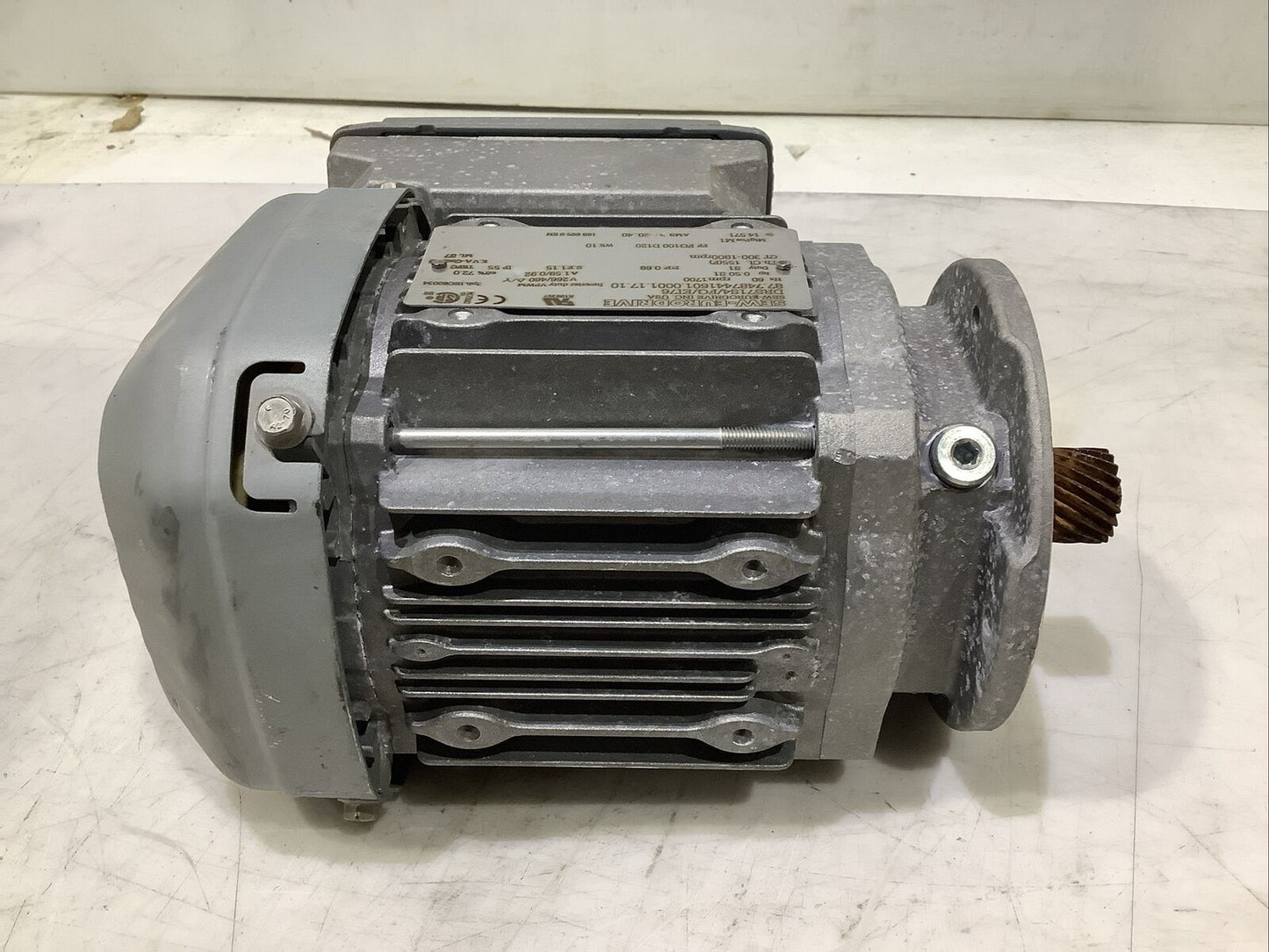 SEW EURODRIVE DRS71S4/FG/EI76 GEARMOTOR 1700RPM 0.5HP 266/460V U4M