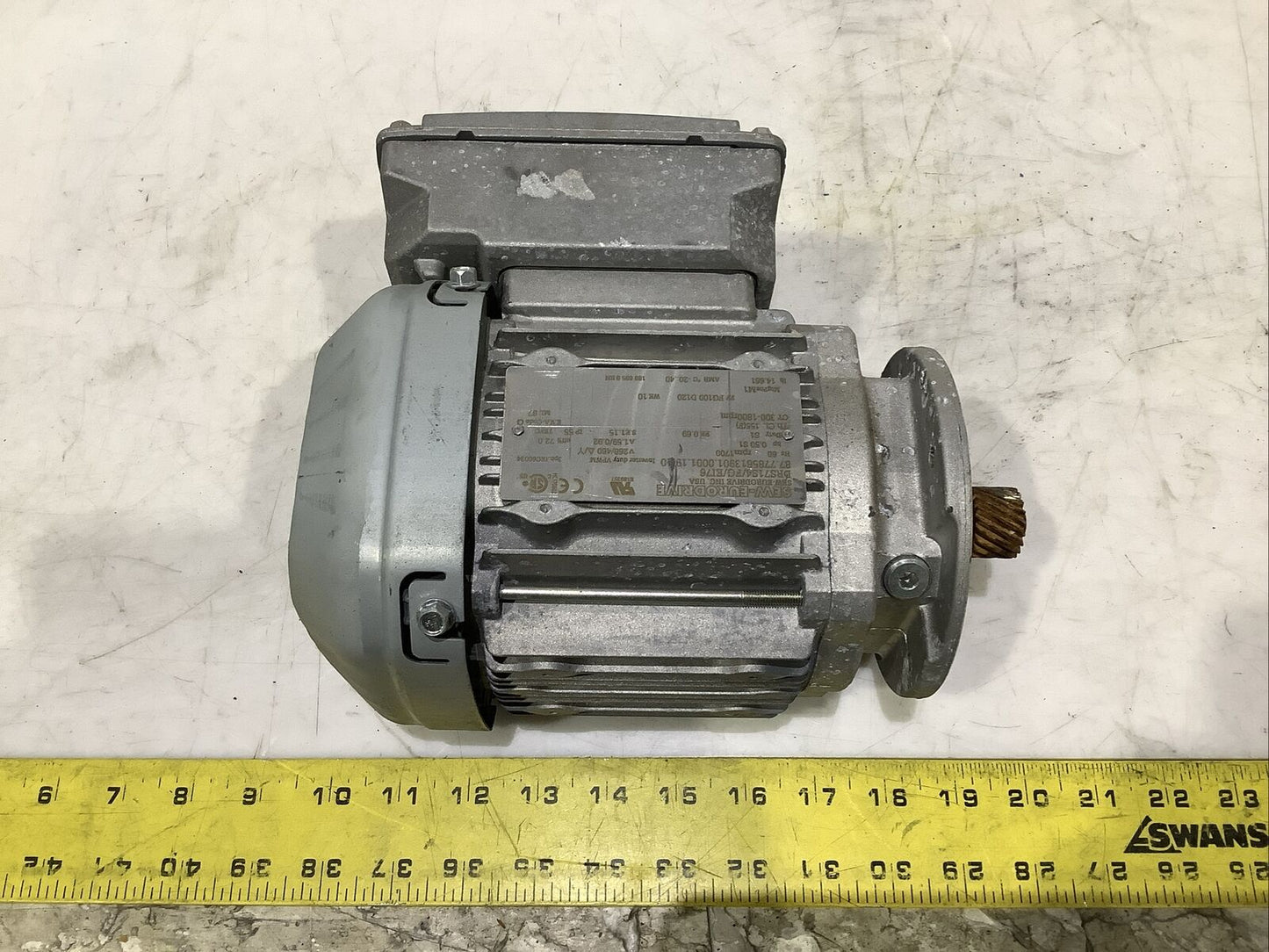 SEW EURODRIVE DRS71S4/FG/EI76 GEARMOTOR 1700RPM 0.5HP 266/460V U4M