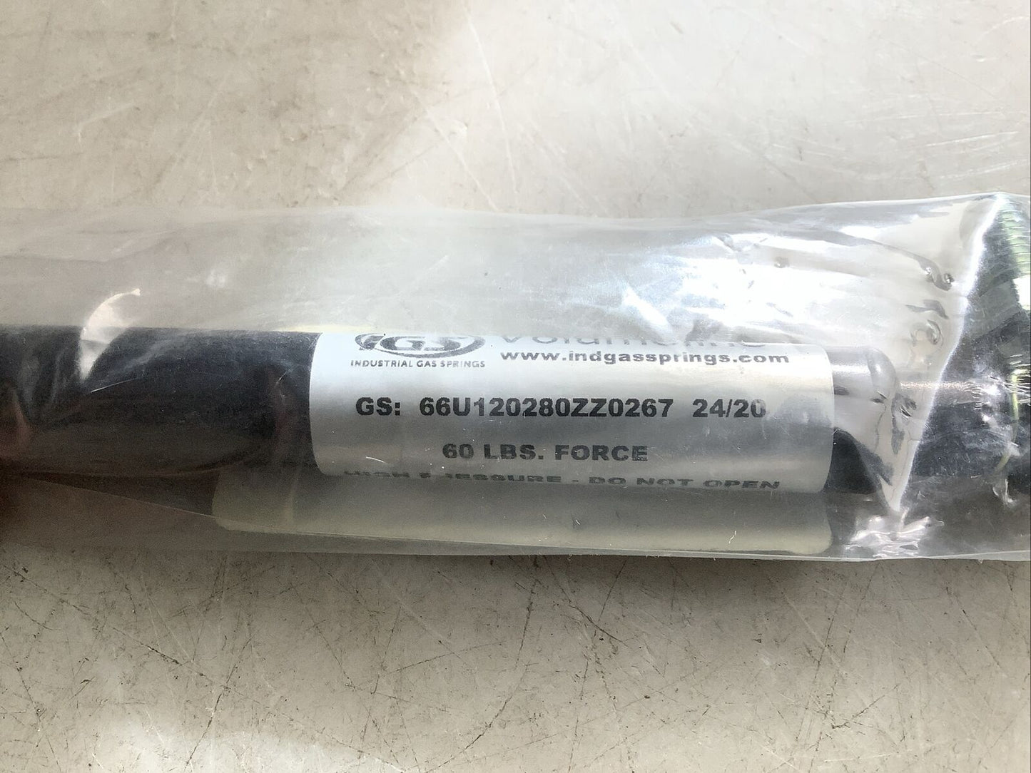 IGS 66U120280ZZ0267 VOLUMELINE GAS SPRING 60LBS FORCE U3S
