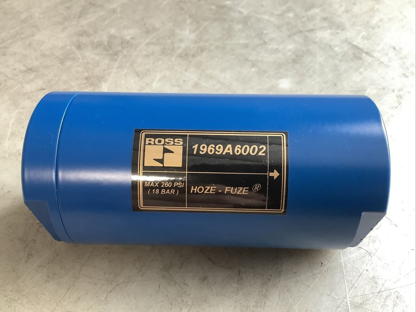 ROSS 1969A6002 HOZE-FUZE SAFETY SHUTOFF VALVE FEMALE 1” NPT U3S