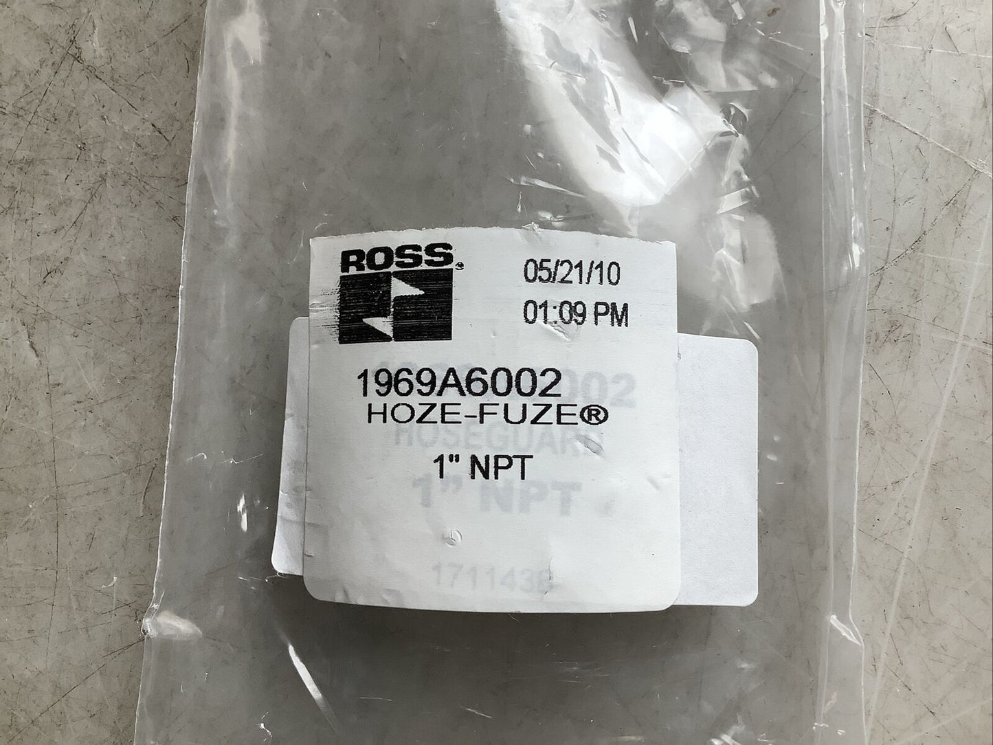 ROSS 1969A6002 HOZE-FUZE SAFETY SHUTOFF VALVE FEMALE 1” NPT U3S