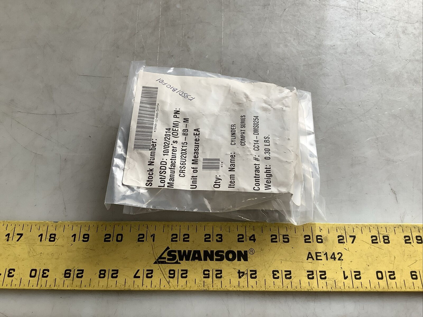 PHD CRS6U20X15-BB-M PNEUMATIC CYLINDER U3S - LOT OF 3