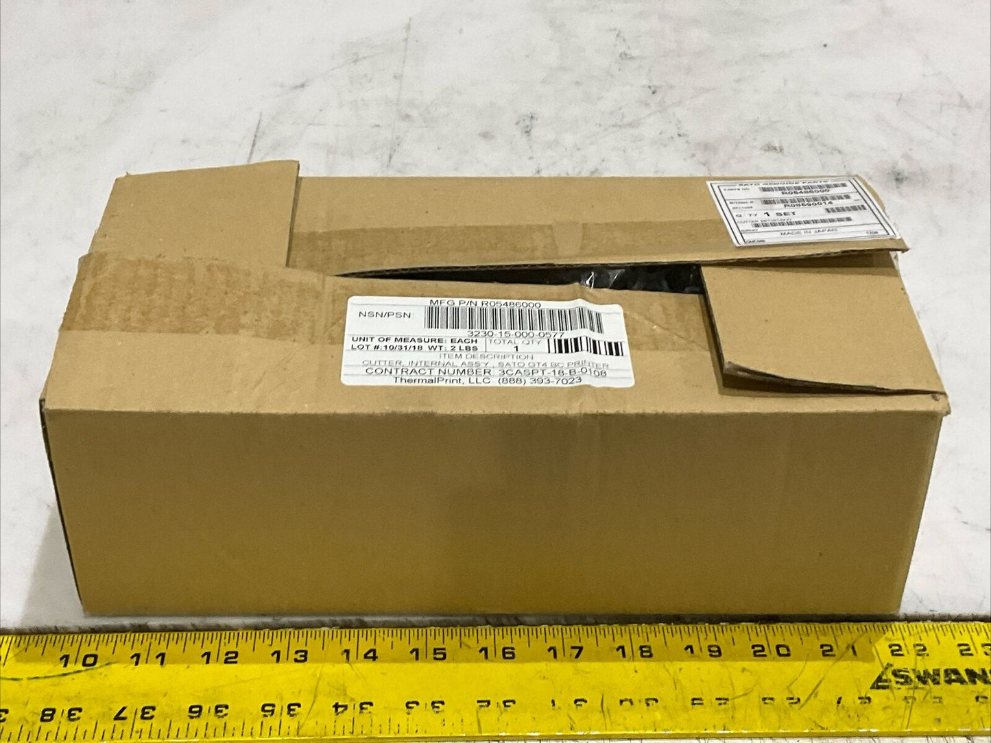 SATO R05486000 CUTTER ASSEMBLY GT4 BC PRINTER 3230-15-000-0577 U3S