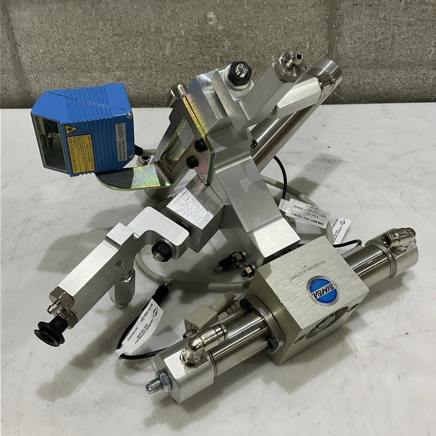 BIMBA SICK PNEUMATIC ROTARY ACTATOR ASSEMBLY CPT-01927-A CLV420-3010S04 U3S