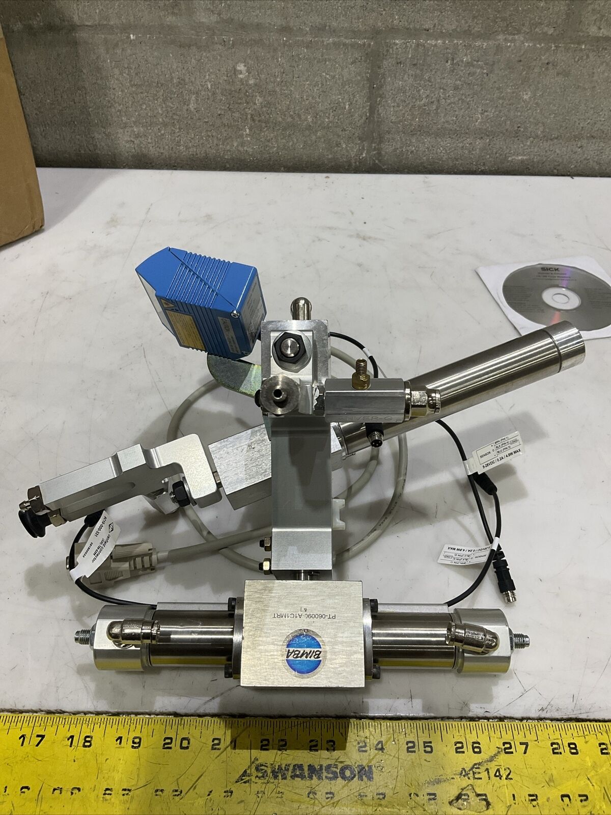 BIMBA SICK PNEUMATIC ROTARY ACTATOR ASSEMBLY CPT-01927-A CLV420-3010S04 U3S
