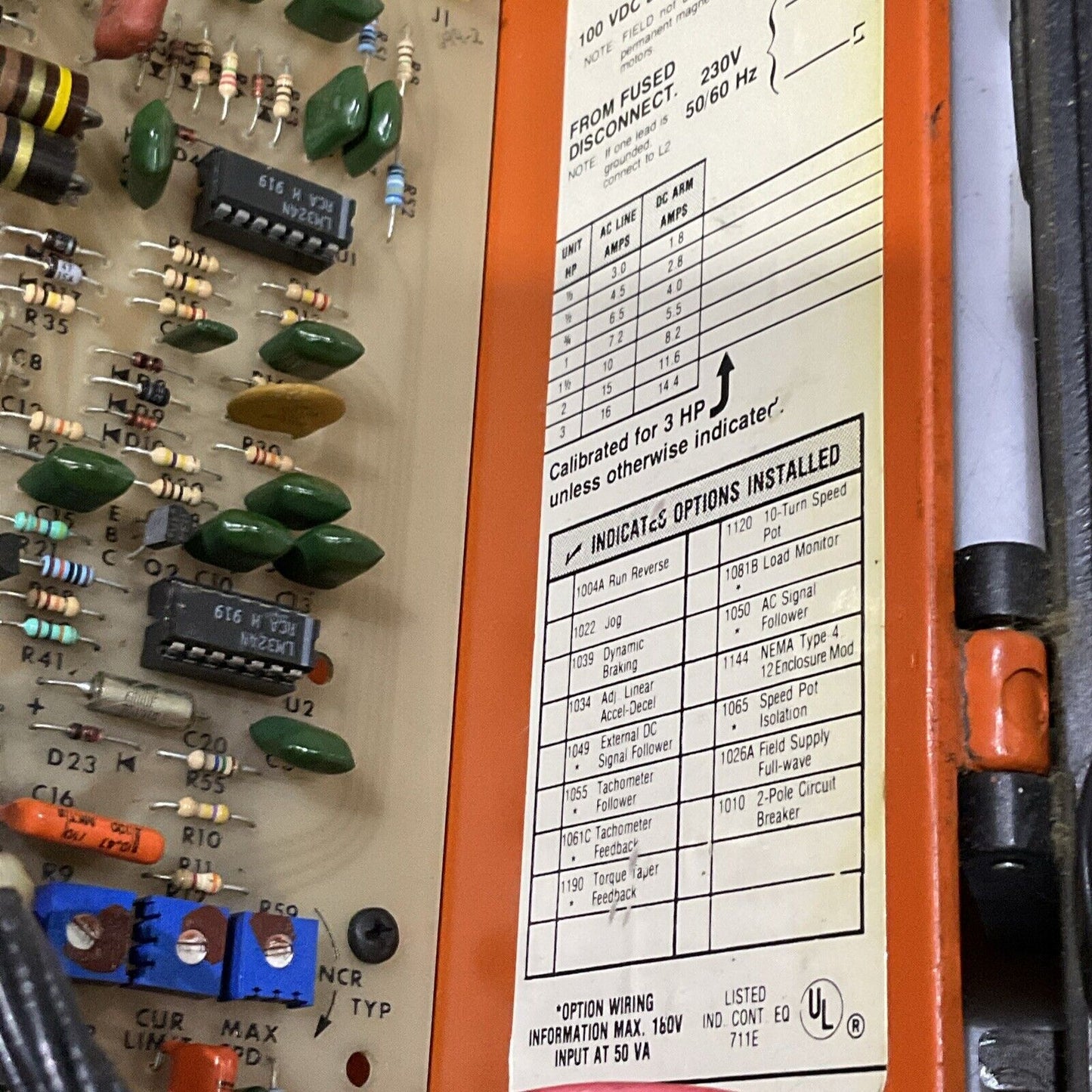 FICOR IMO 2492 2400 MKII DC MOTOR CONTROL RM6