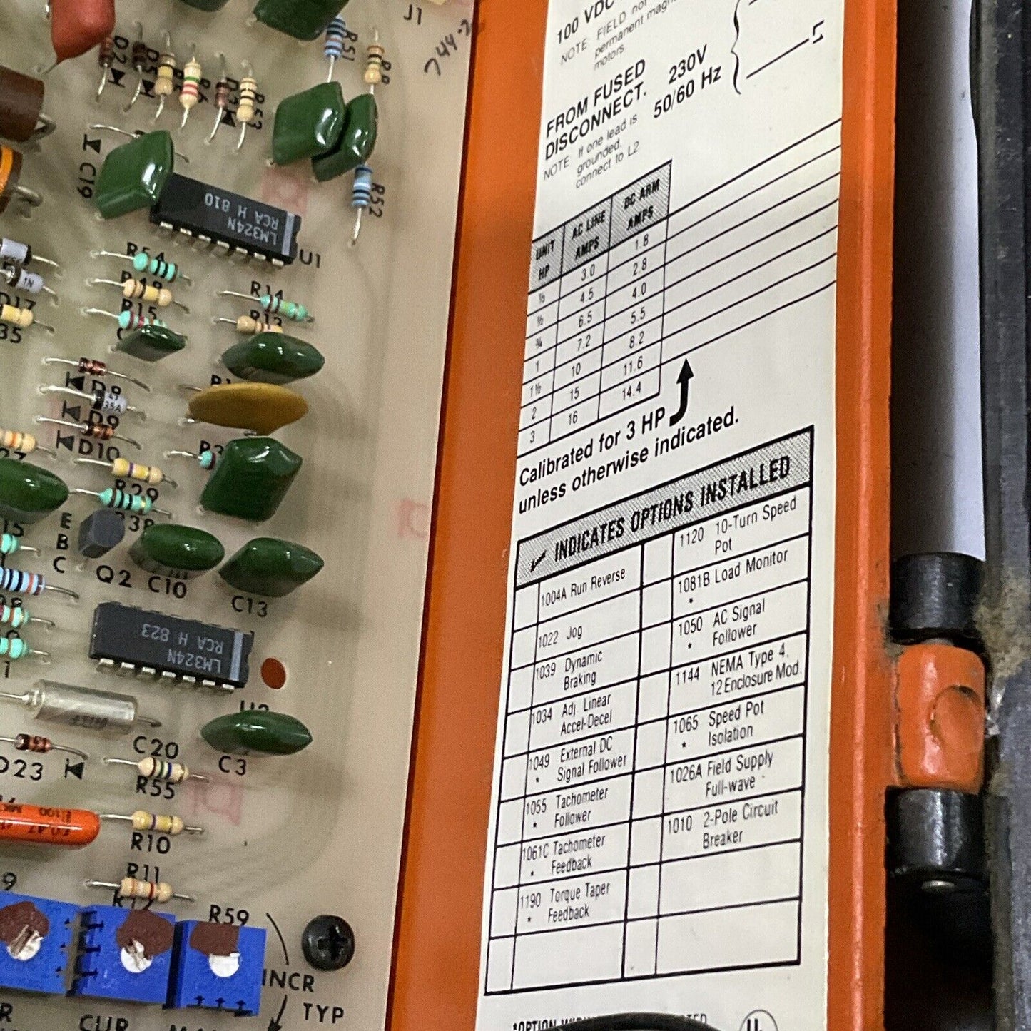 FICOR IMO 2492 2400 MKII DC MOTOR CONTROL RM6