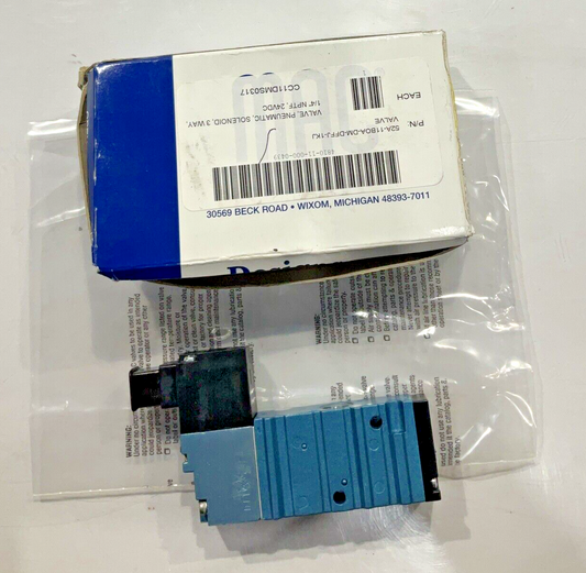 MAC 52A-11B0A-DM-DFFJ-1KJ  VALVE  PNEUMATIC SOLENOID 3 WAYS U3S