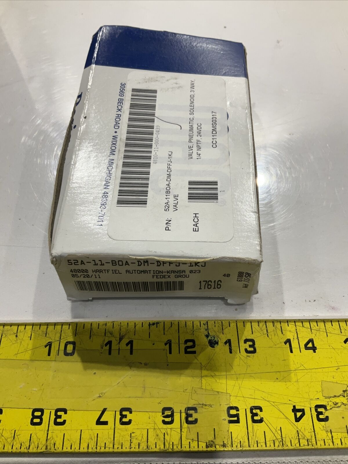 MAC 52A-11B0A-DM-DFFJ-1KJ  VALVE  PNEUMATIC SOLENOID 3 WAYS U3S