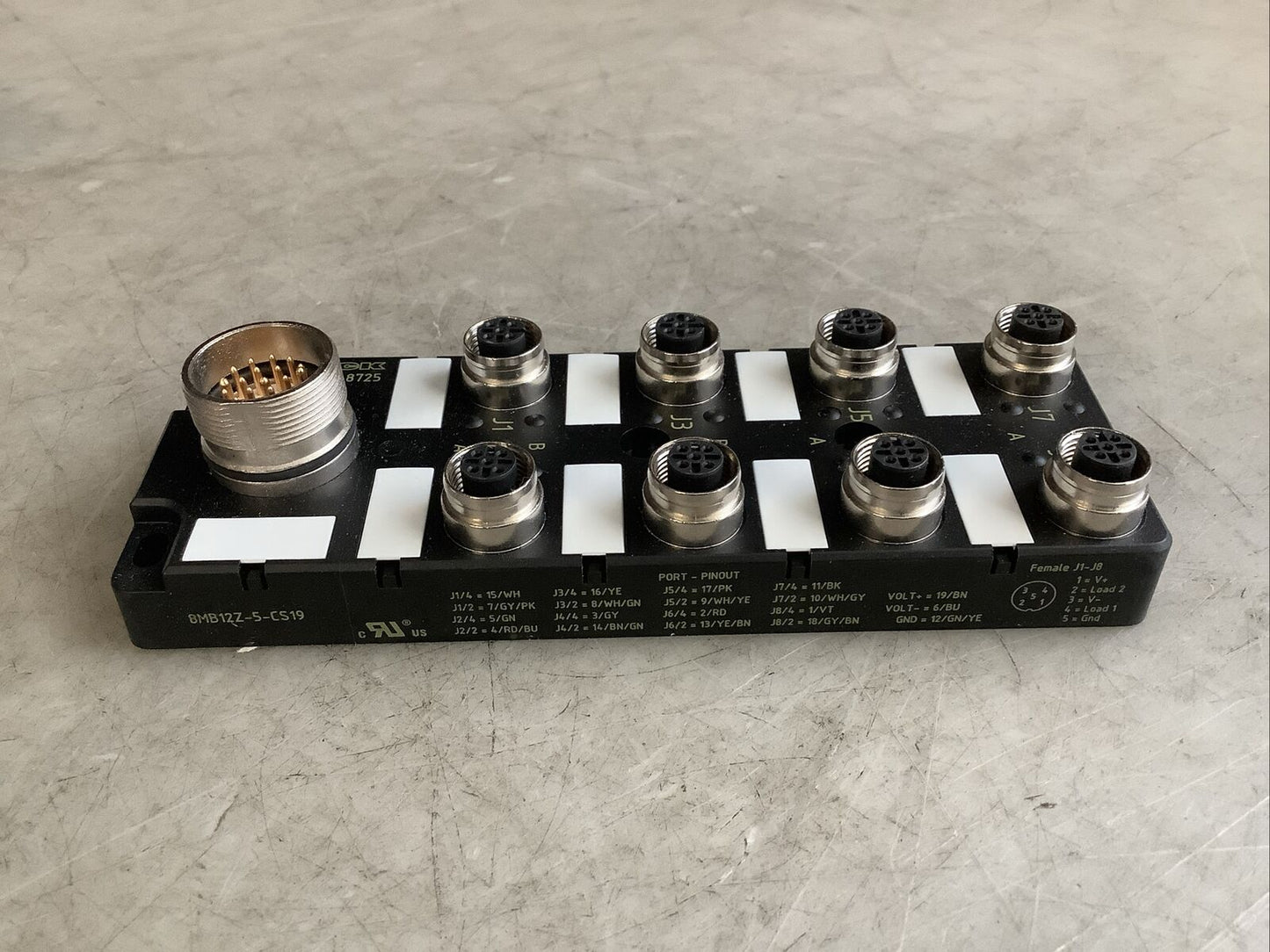 TURCK 8MB12Z-5-CS19 JUNCTION BOX U3S