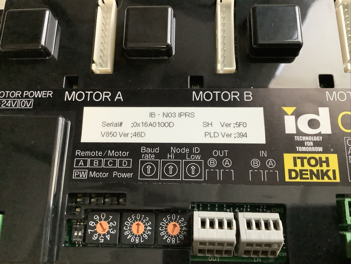 ID ITOH DENKI IB-N03 IPRS CANOPEN MOTOR MODULE U3S