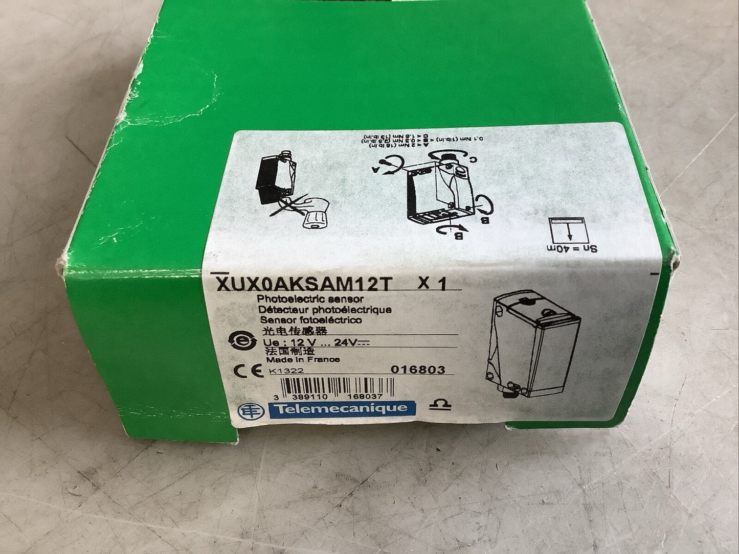 TELEMCANIQUE XUX0AKSAM12T PHOTOELECTRIC SENSOR U3S