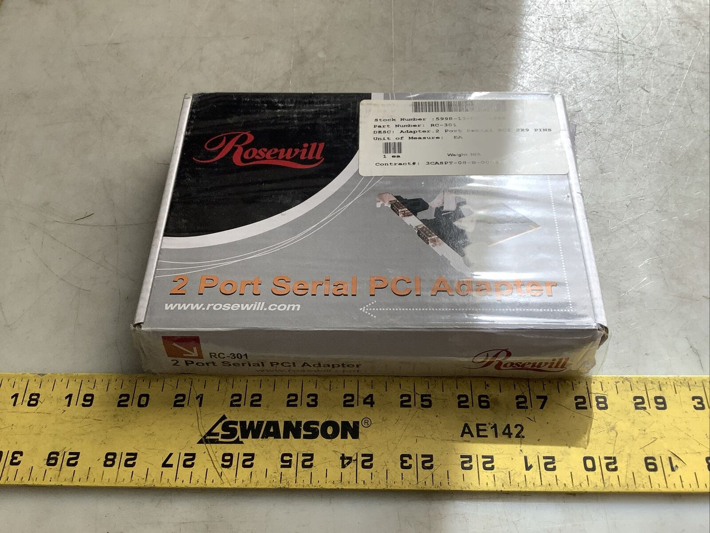 ROSEWILL RC-301 2-PORT SERIAL PCI ADAPTER CARD U3S - LOT OF 2