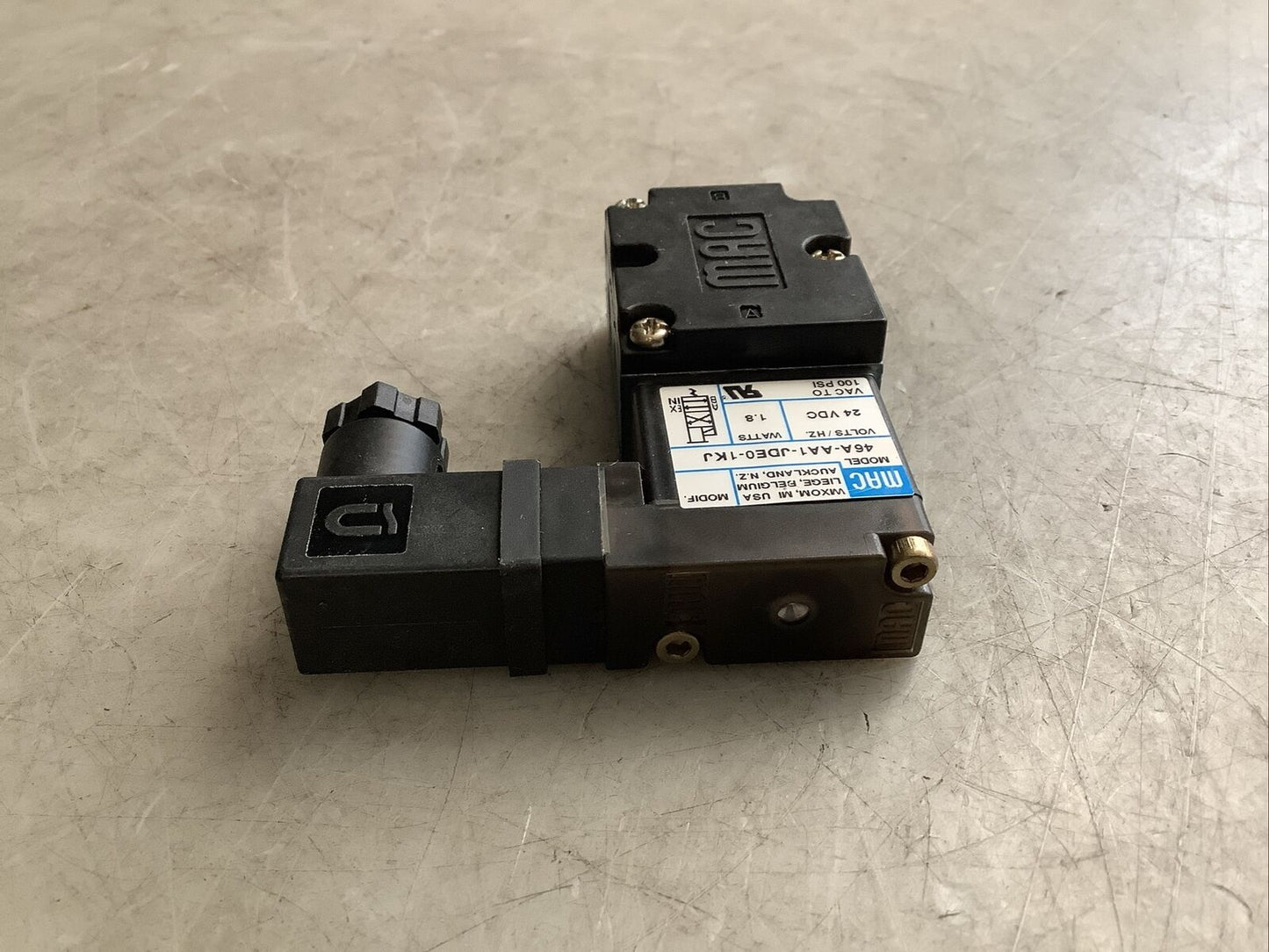 MAC 46A-AA1-JDE0-1KJ SOLENOID VALVE U3S