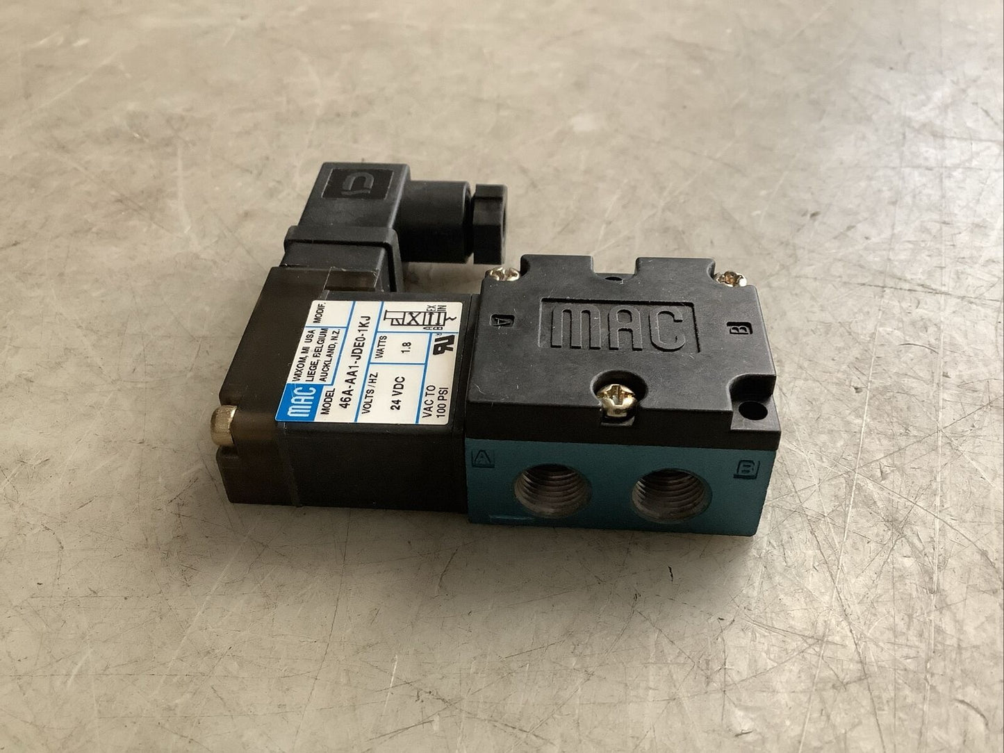 MAC 46A-AA1-JDE0-1KJ SOLENOID VALVE U3S