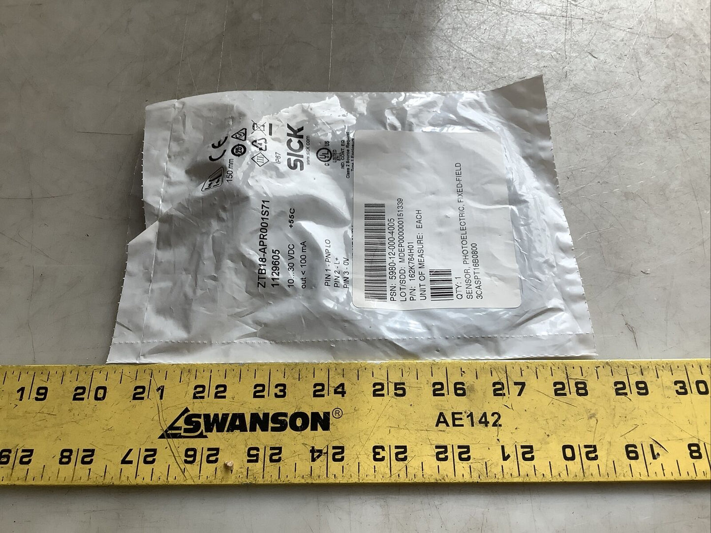 SICK ZTB18-APR001S71 1129605 PHOTOELECTRIC SWITCH U3S