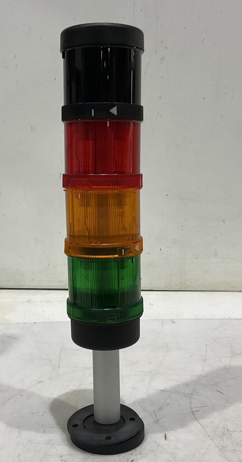 WERMA 640 810 00 RED YELLOW GREEN STACK LIGHT HORN SIGNALTECHNIK U3S