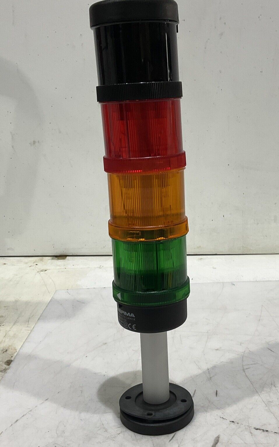 WERMA 640 810 00 RED YELLOW GREEN STACK LIGHT HORN SIGNALTECHNIK U3S