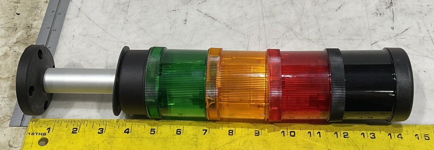 WERMA 640 810 00 RED YELLOW GREEN STACK LIGHT HORN SIGNALTECHNIK U3S