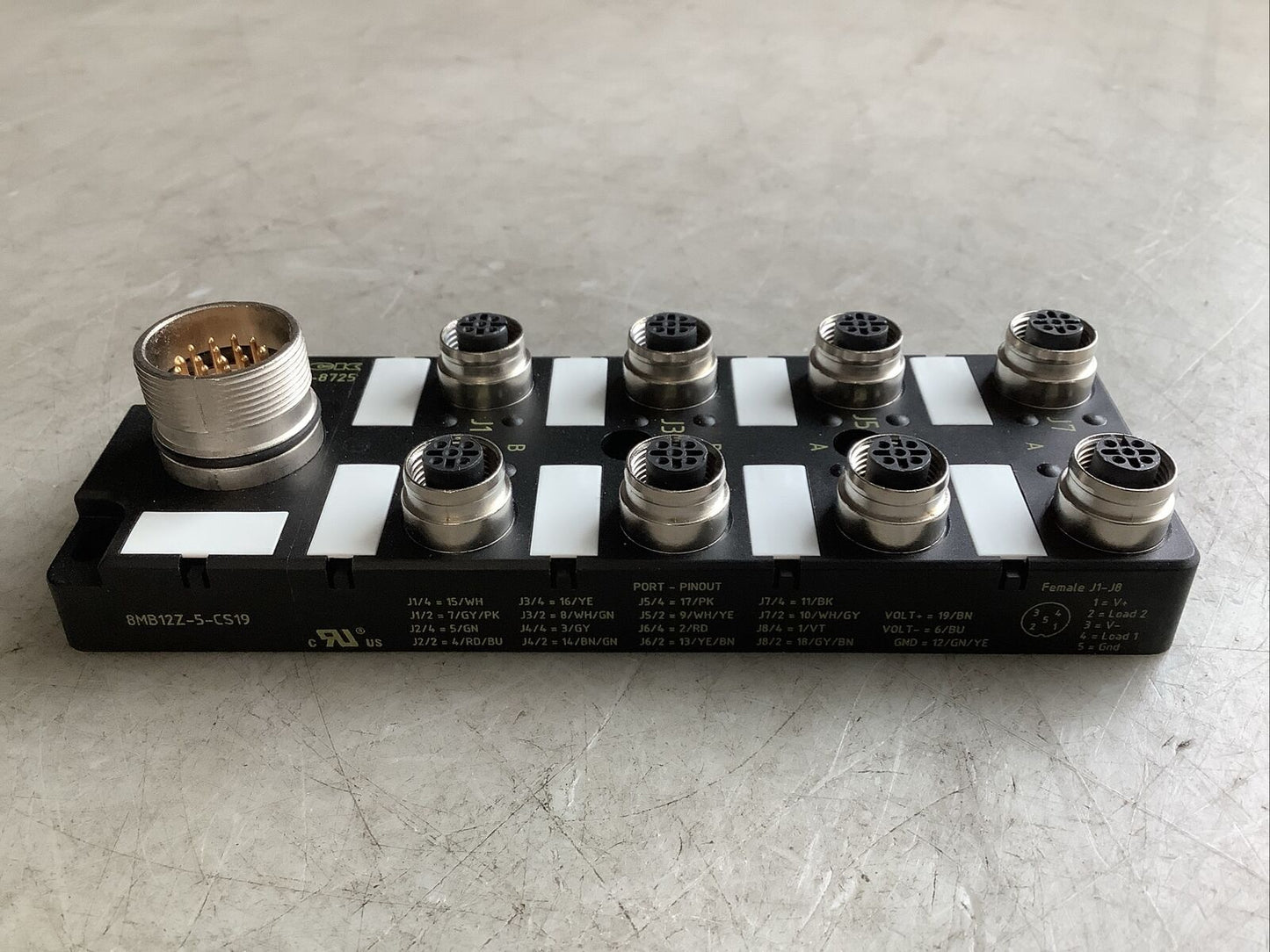 TURCK 8MB12Z-5-CS19 E8028572 I/O BLOCK U3S