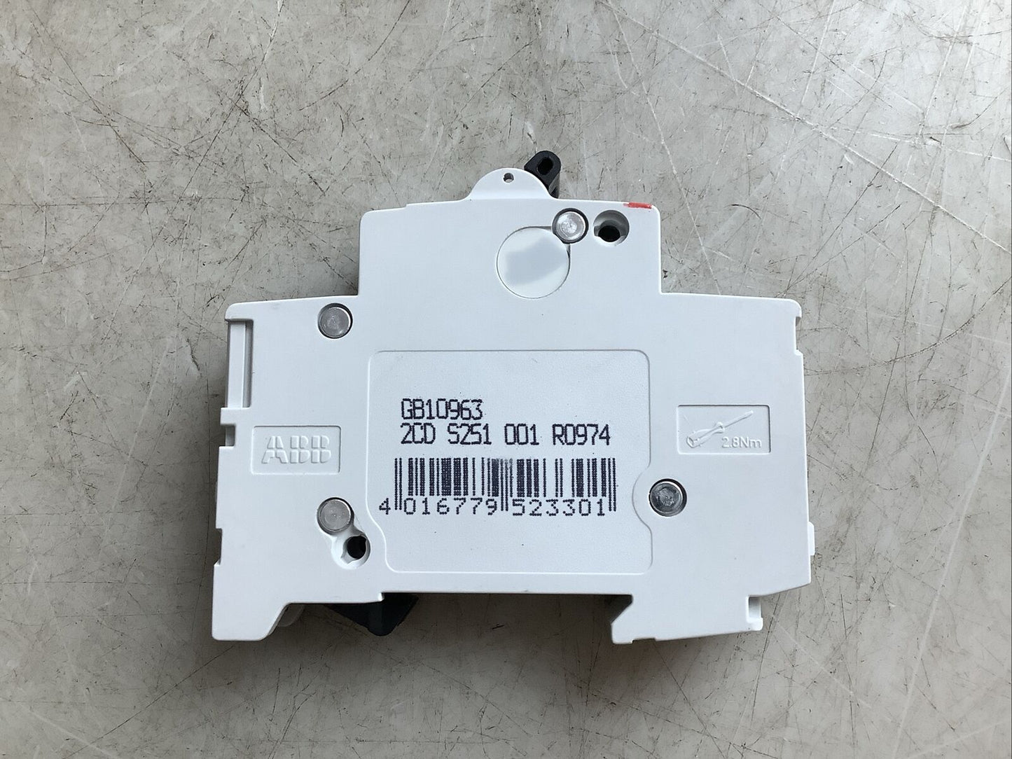 ABB S201 C1.6 GB10963 2CD S251 001 R0974 CIRCUIT BREAKER U3S