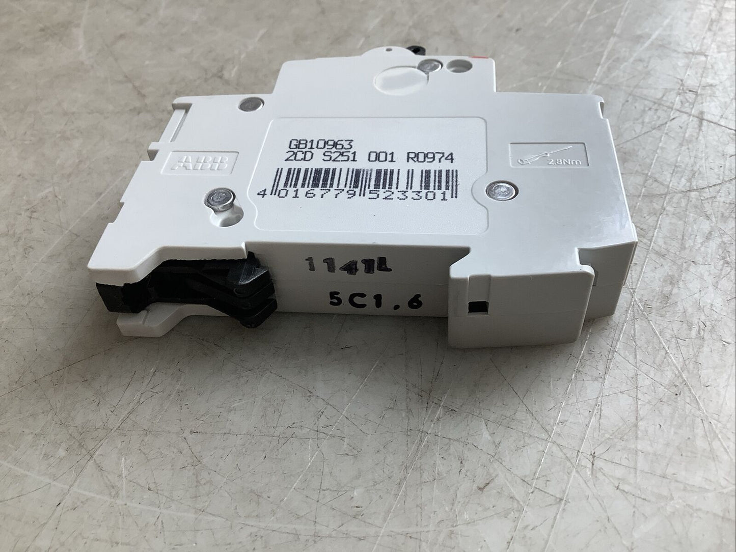ABB S201 C1.6 GB10963 2CD S251 001 R0974 CIRCUIT BREAKER U3S