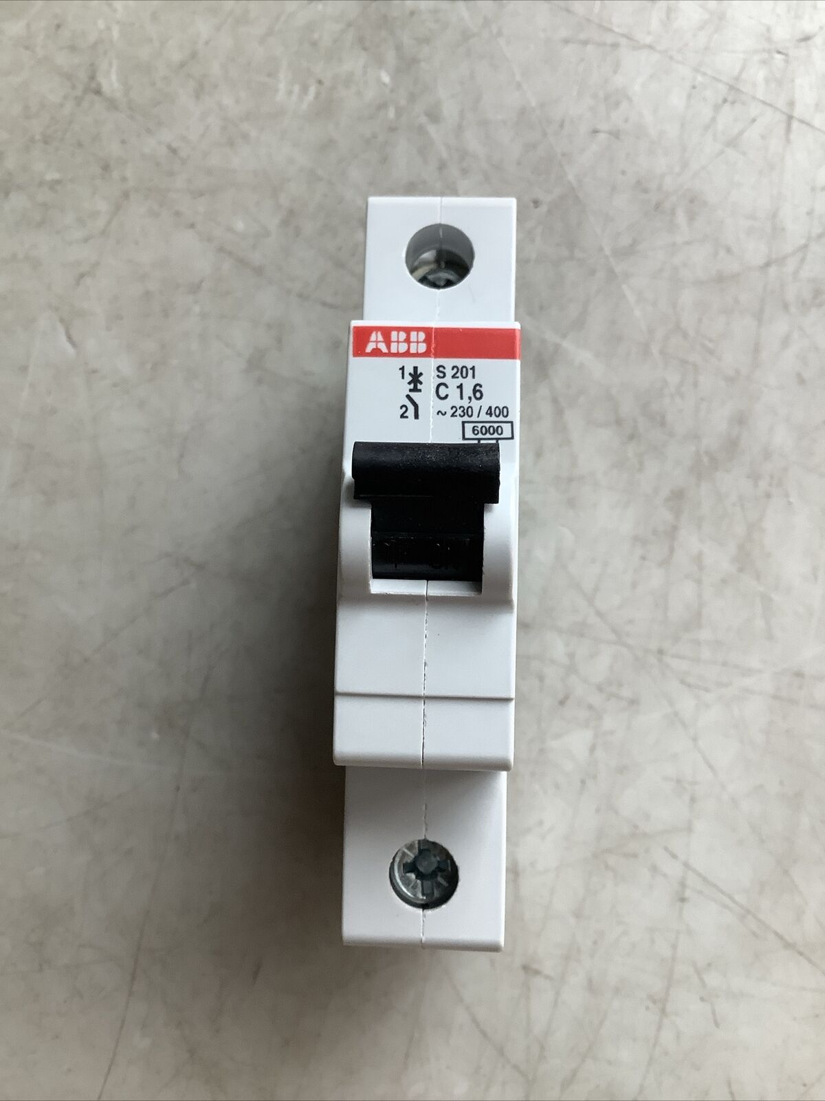 ABB S201 C1.6 GB10963 2CD S251 001 R0974 CIRCUIT BREAKER U3S