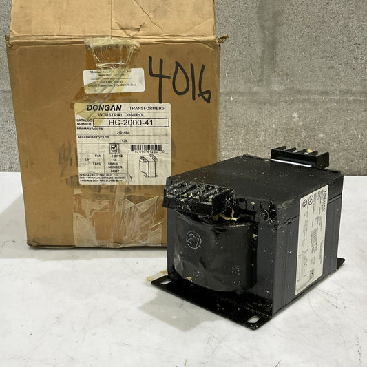DONGAN TRANSFORMERS HC-2000-41 INDUSTRIAL CONTROL 240 X 480 120 V 60HZ U3S