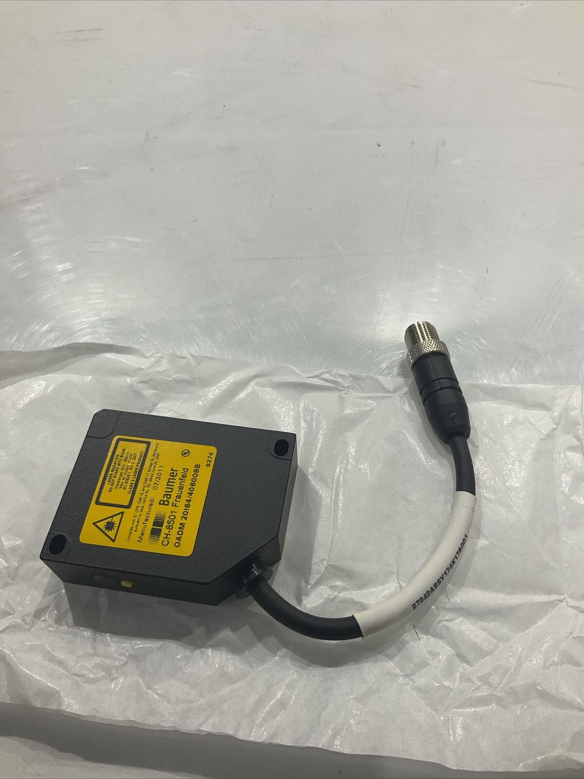 BAUMER CH-8501 174K176G01 SENSOR ASSY SHORT RANGE THICKNESS LOT OF  3 U3S
