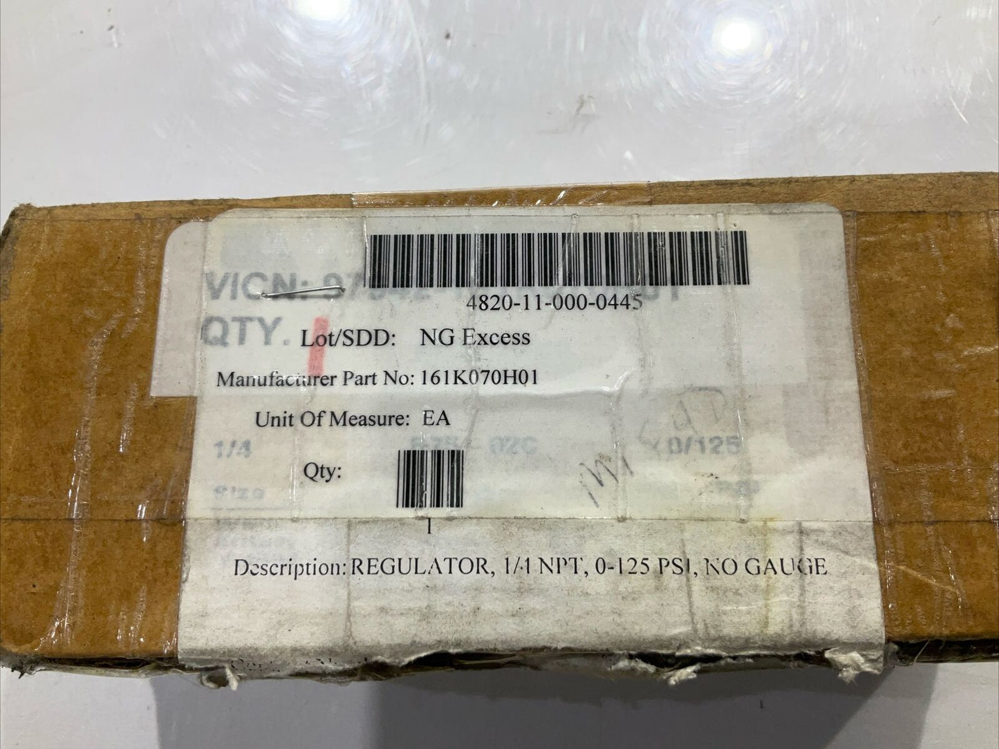 PARKER PNEUMATIC DIVISION R75-02C 161K070H01 REGULATOR1/4 NPT  U3S